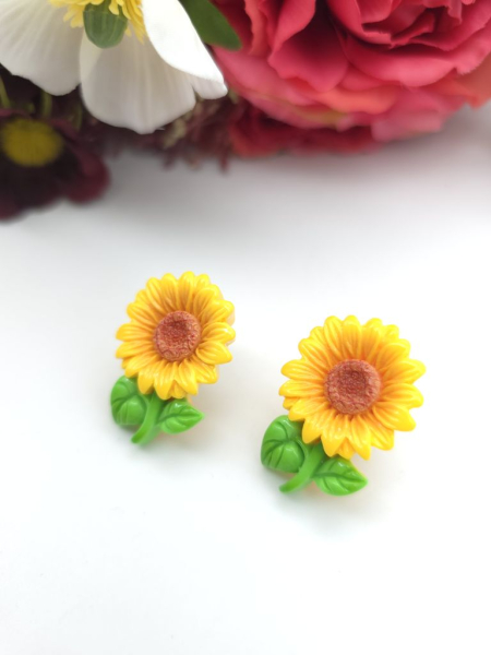 Blume XXL Sonnenblume Ohrstecker